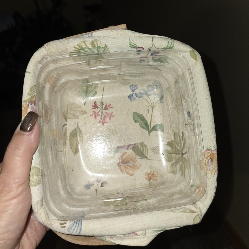 Longaberger  Basket With Liner And Protector